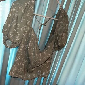 Floral Puff Sleeve Blouse